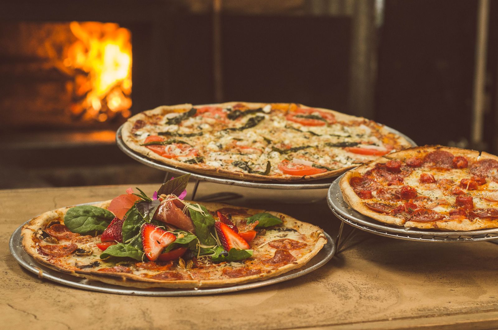 Démonstration pizzeria : le four de ce soir